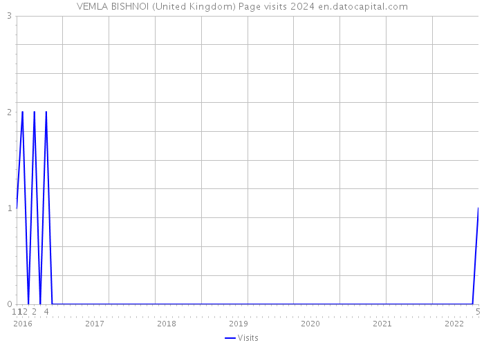 VEMLA BISHNOI (United Kingdom) Page visits 2024 