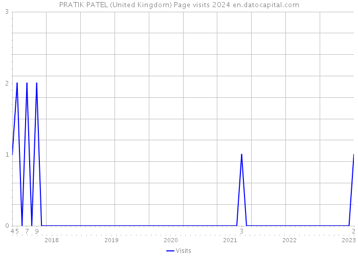 PRATIK PATEL (United Kingdom) Page visits 2024 