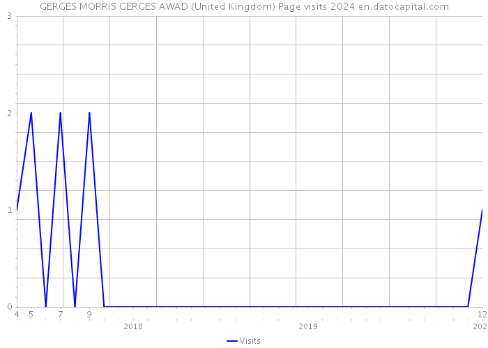 GERGES MORRIS GERGES AWAD (United Kingdom) Page visits 2024 