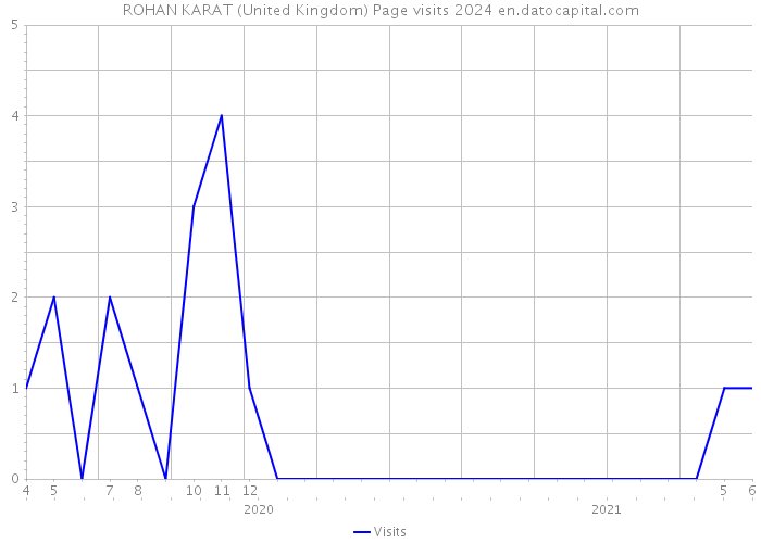 ROHAN KARAT (United Kingdom) Page visits 2024 