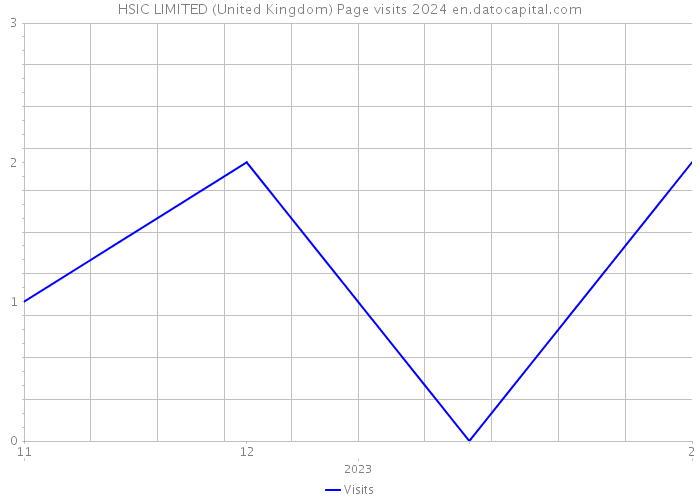 HSIC LIMITED (United Kingdom) Page visits 2024 