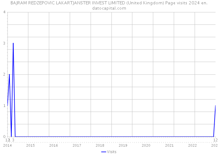 BAJRAM REDZEPOVIC LAKARTJANSTER INVEST LIMITED (United Kingdom) Page visits 2024 