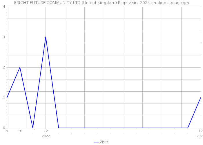 BRIGHT FUTURE COMMUNITY LTD (United Kingdom) Page visits 2024 