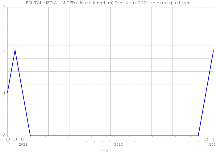 BRUTAL MEDIA LIMITED (United Kingdom) Page visits 2024 