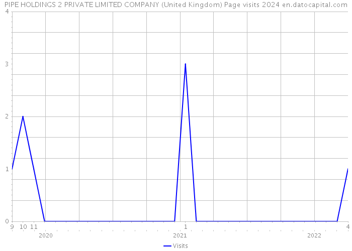 PIPE HOLDINGS 2 PRIVATE LIMITED COMPANY (United Kingdom) Page visits 2024 