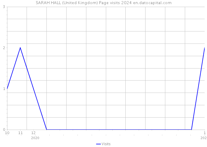 SARAH HALL (United Kingdom) Page visits 2024 