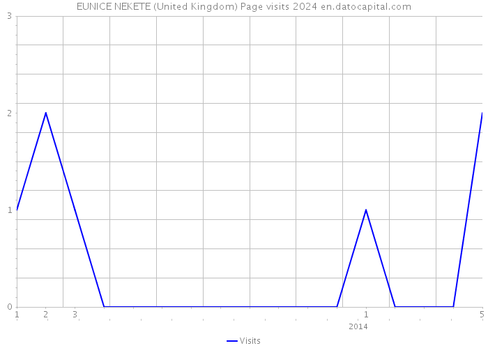 EUNICE NEKETE (United Kingdom) Page visits 2024 