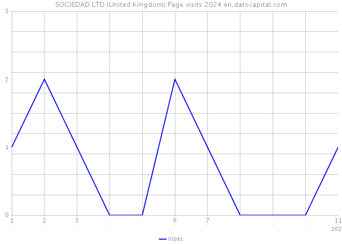 SOCIEDAD LTD (United Kingdom) Page visits 2024 