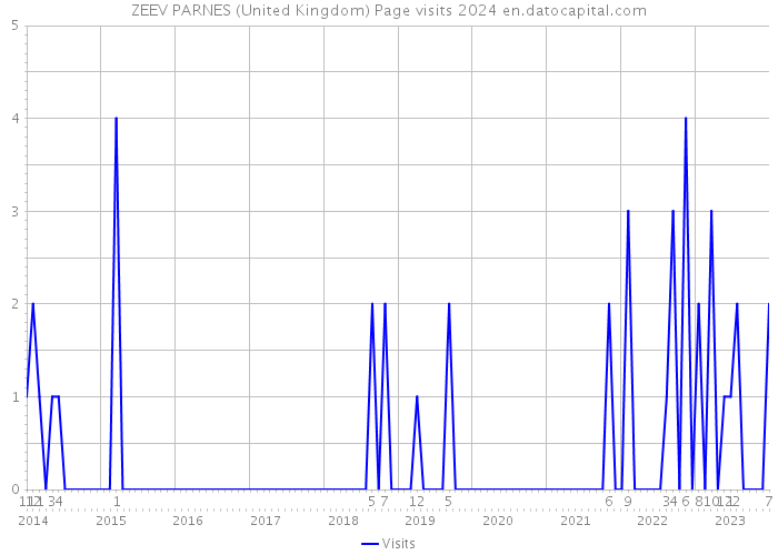 ZEEV PARNES (United Kingdom) Page visits 2024 