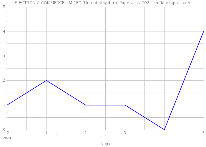 ELECTRONIC COMMERCE LIMITED (United Kingdom) Page visits 2024 