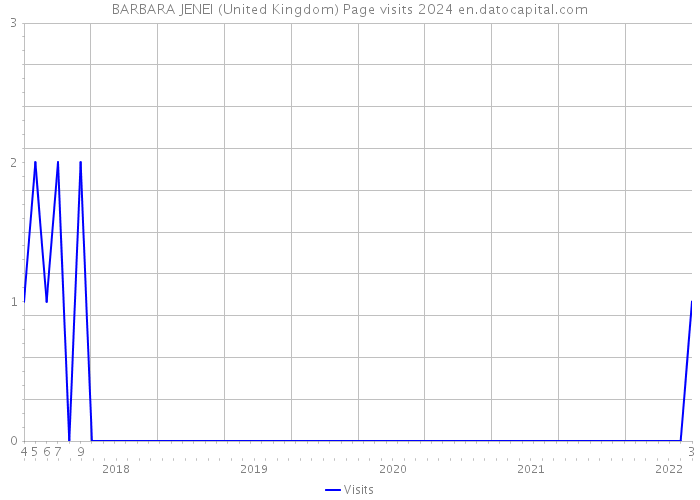 BARBARA JENEI (United Kingdom) Page visits 2024 