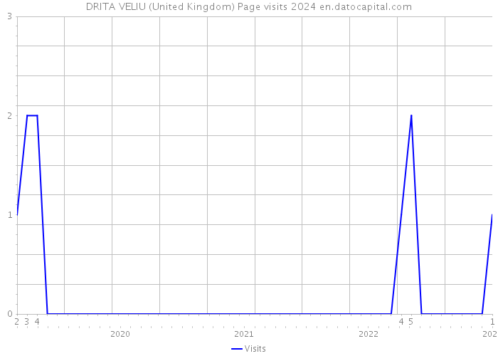 DRITA VELIU (United Kingdom) Page visits 2024 