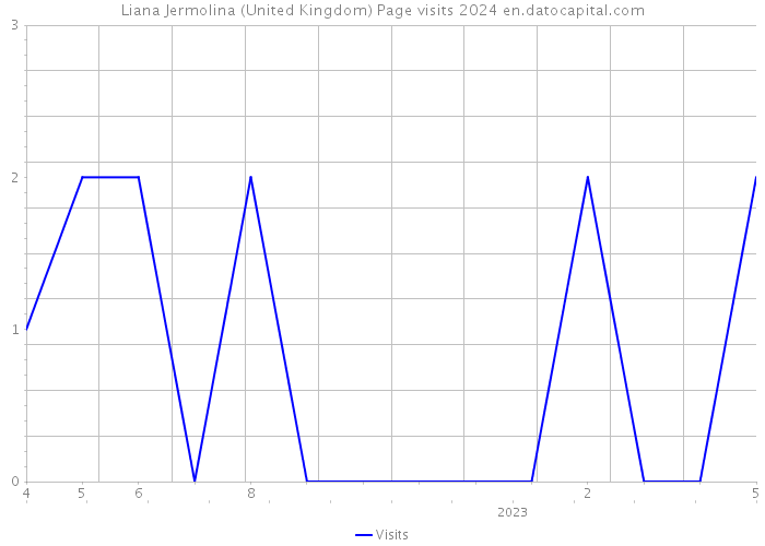 Liana Jermolina (United Kingdom) Page visits 2024 