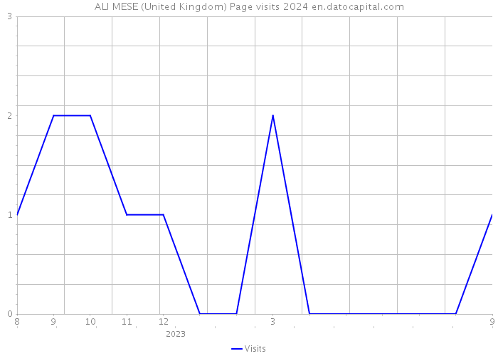 ALI MESE (United Kingdom) Page visits 2024 