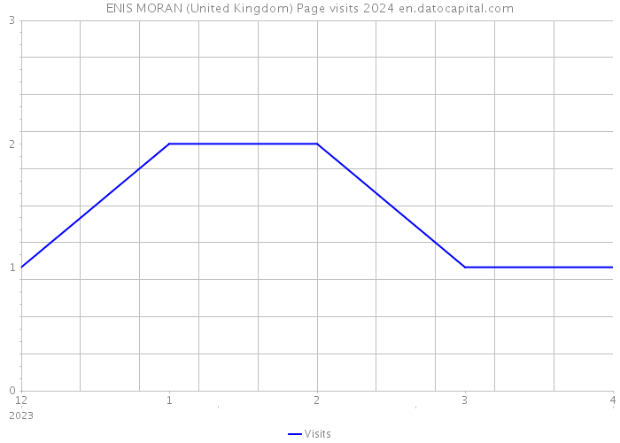 ENIS MORAN (United Kingdom) Page visits 2024 