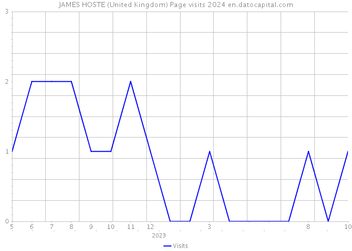 JAMES HOSTE (United Kingdom) Page visits 2024 