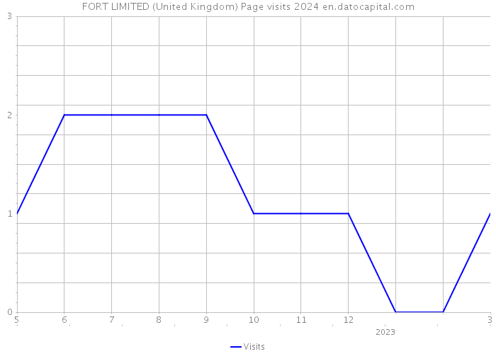 FORT LIMITED (United Kingdom) Page visits 2024 