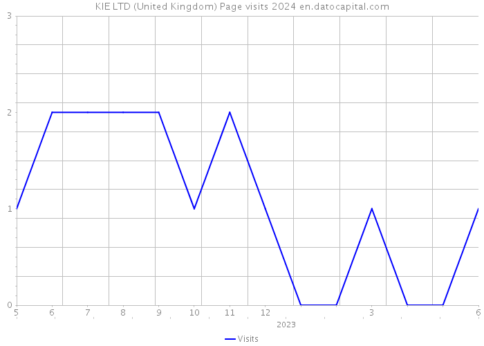 KIE LTD (United Kingdom) Page visits 2024 