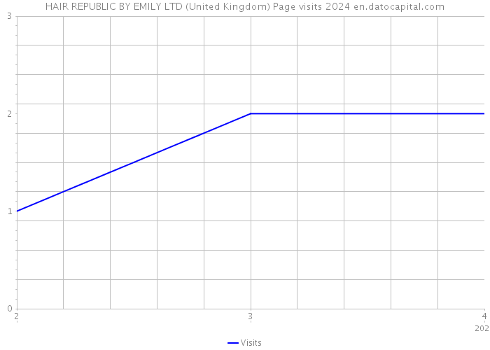 HAIR REPUBLIC BY EMILY LTD (United Kingdom) Page visits 2024 
