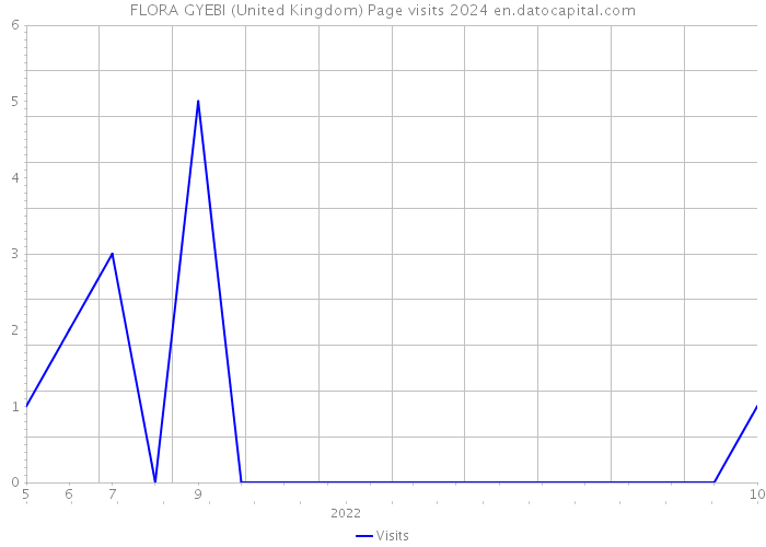 FLORA GYEBI (United Kingdom) Page visits 2024 