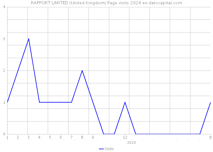 RAPPORT LIMITED (United Kingdom) Page visits 2024 