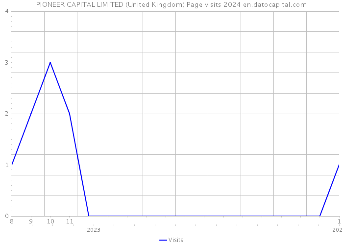PIONEER CAPITAL LIMITED (United Kingdom) Page visits 2024 