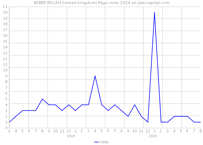 EKBER ERCAN (United Kingdom) Page visits 2024 