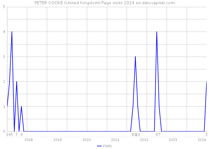 PETER COOKE (United Kingdom) Page visits 2024 