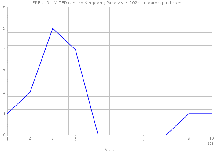 BRENUR LIMITED (United Kingdom) Page visits 2024 