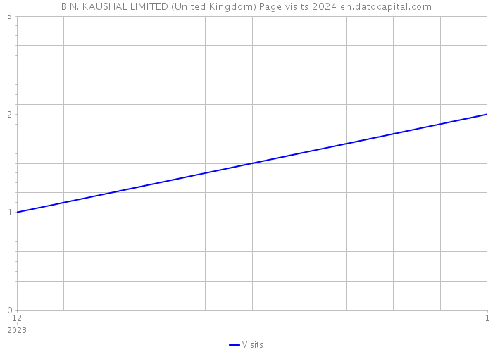 B.N. KAUSHAL LIMITED (United Kingdom) Page visits 2024 