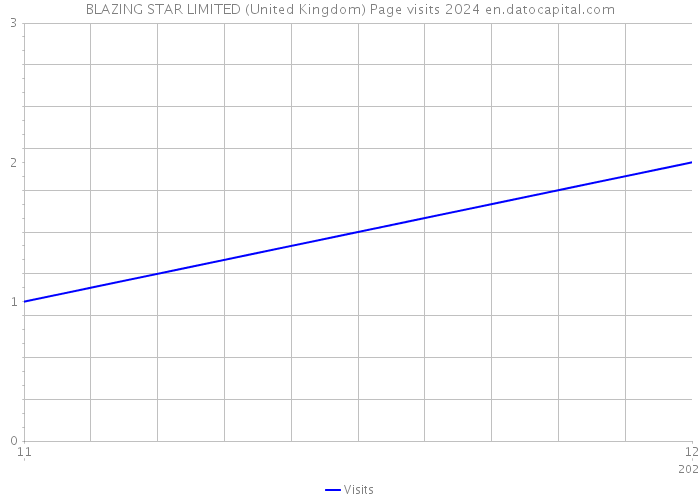 BLAZING STAR LIMITED (United Kingdom) Page visits 2024 