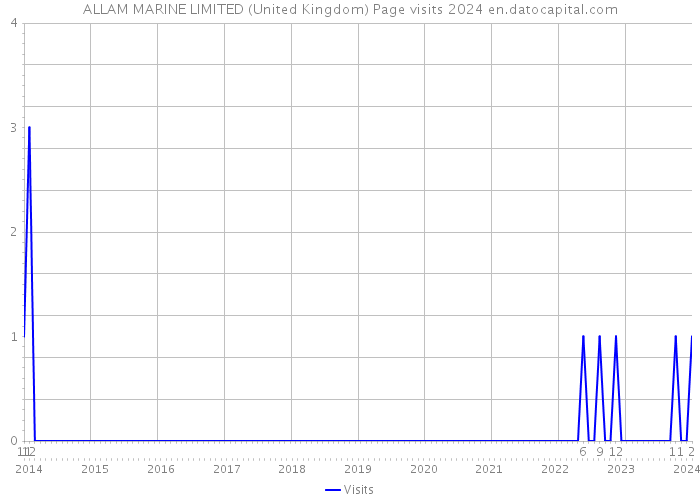 ALLAM MARINE LIMITED (United Kingdom) Page visits 2024 