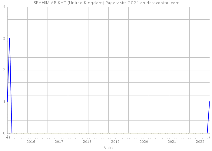 IBRAHIM ARIKAT (United Kingdom) Page visits 2024 