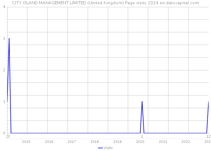 CITY ISLAND MANAGEMENT LIMITED (United Kingdom) Page visits 2024 