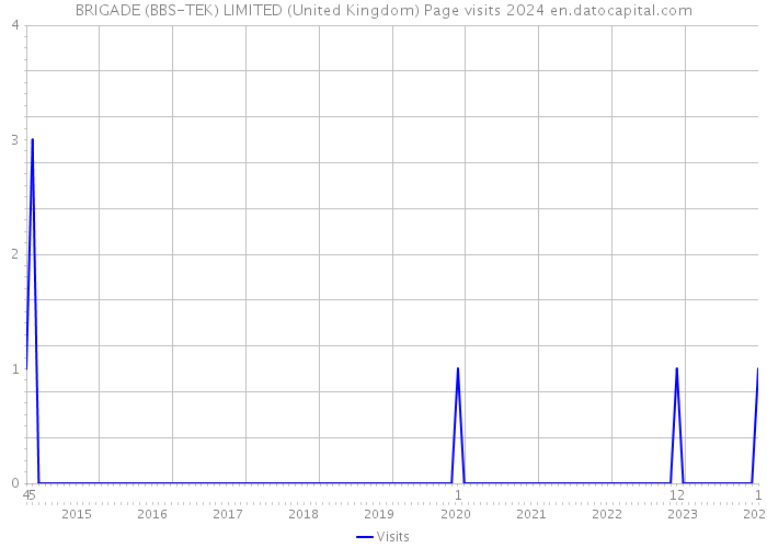 BRIGADE (BBS-TEK) LIMITED (United Kingdom) Page visits 2024 