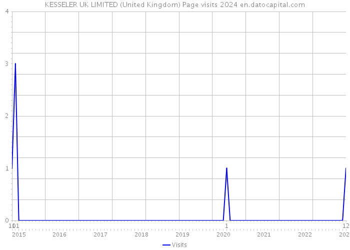 KESSELER UK LIMITED (United Kingdom) Page visits 2024 