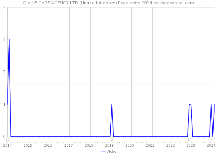 DIVINE CARE AGENCY LTD (United Kingdom) Page visits 2024 