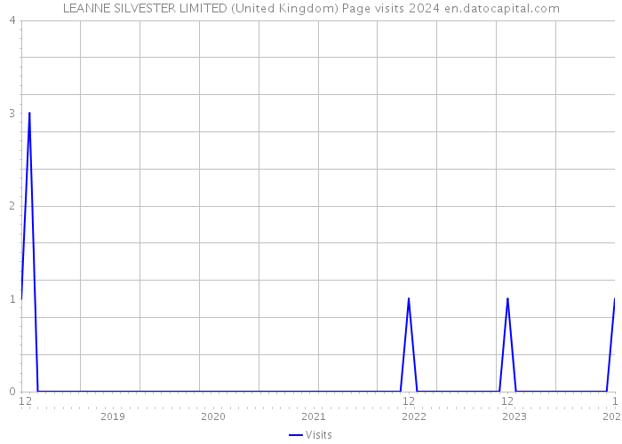 LEANNE SILVESTER LIMITED (United Kingdom) Page visits 2024 