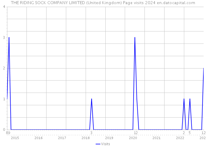 THE RIDING SOCK COMPANY LIMITED (United Kingdom) Page visits 2024 