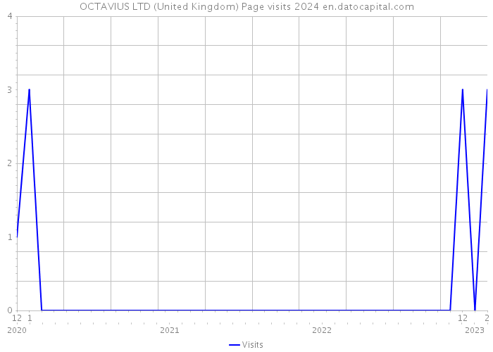 OCTAVIUS LTD (United Kingdom) Page visits 2024 