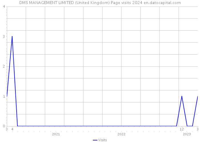 DMS MANAGEMENT LIMITED (United Kingdom) Page visits 2024 