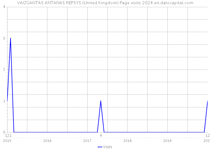 VAIZGANTAS ANTANAS REPSYS (United Kingdom) Page visits 2024 