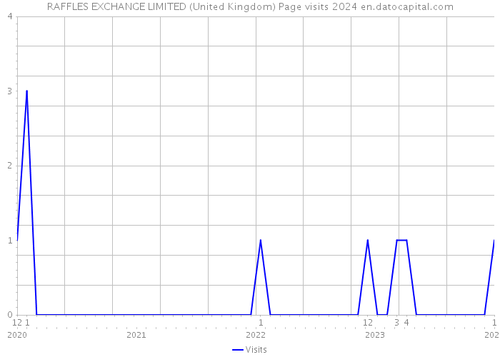 RAFFLES EXCHANGE LIMITED (United Kingdom) Page visits 2024 