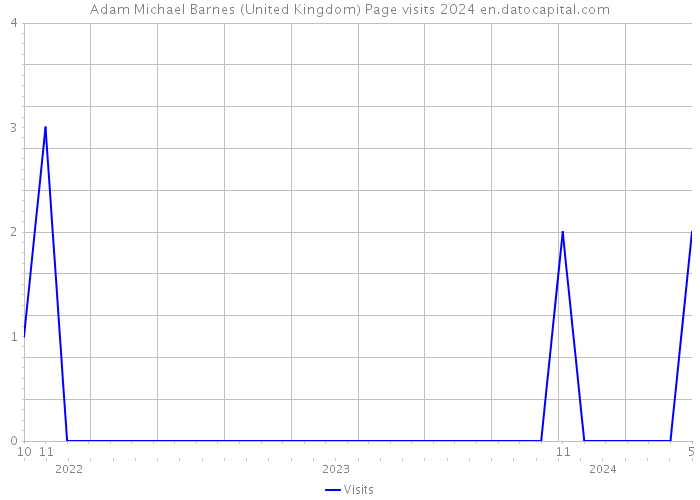 Adam Michael Barnes (United Kingdom) Page visits 2024 