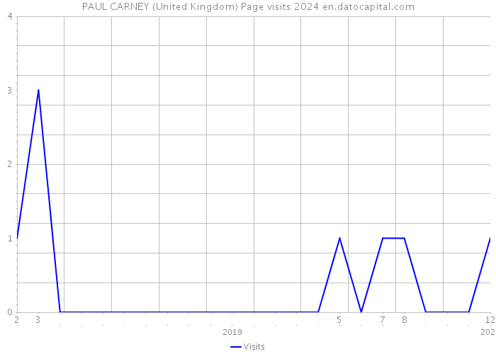 PAUL CARNEY (United Kingdom) Page visits 2024 