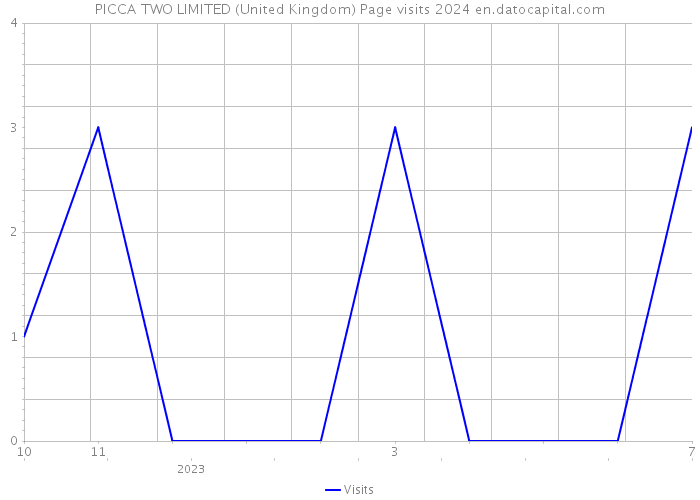 PICCA TWO LIMITED (United Kingdom) Page visits 2024 