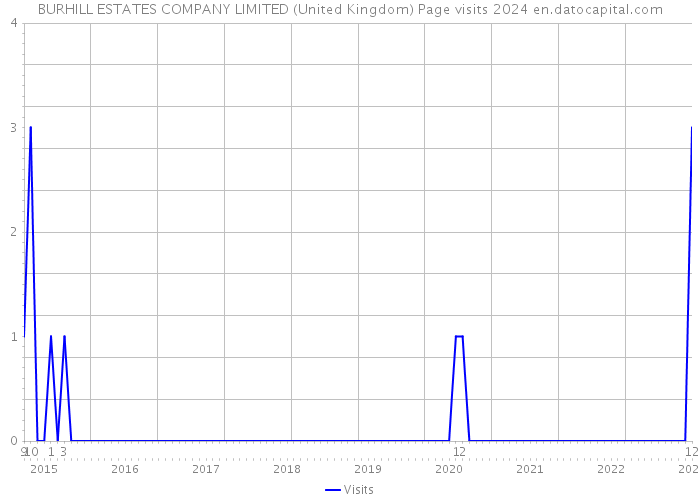 BURHILL ESTATES COMPANY LIMITED (United Kingdom) Page visits 2024 