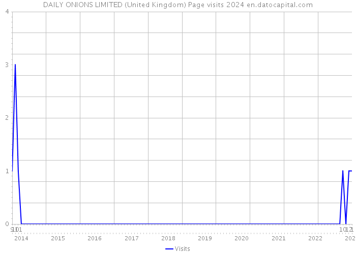 DAILY ONIONS LIMITED (United Kingdom) Page visits 2024 