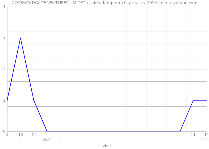 COTSWOLDGATE VENTURES LIMITED (United Kingdom) Page visits 2024 
