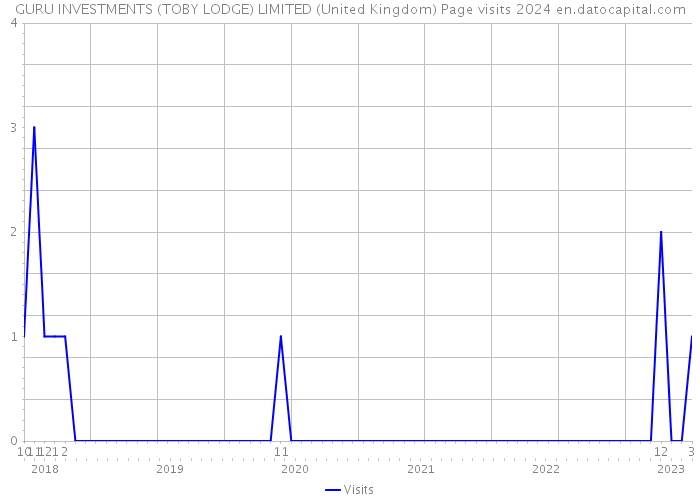 GURU INVESTMENTS (TOBY LODGE) LIMITED (United Kingdom) Page visits 2024 